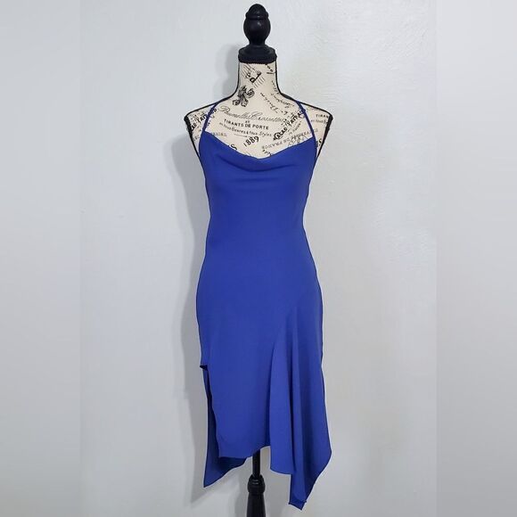 Amanda Uprichard Roselyn Dress In Admiral Blue Size Extra Small NWT - Picture 8 of 12